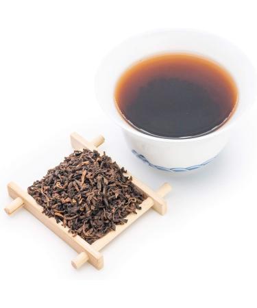 Oriarm Ripe Puerh Tea Loose Leaf - Yunnan Black Pu-erh Tea - Chinese Shu Puer Tea - 225g (8-ounce) Ripe Puerh Tea 225g - Buy Online on GoSupps.com