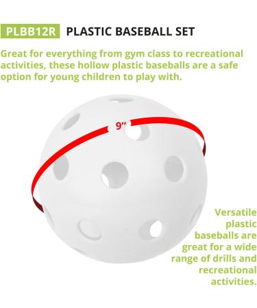 Champion Sports White Hollow Balls - 12 Pack for Sports Practice or Play - Buy Online on GoSupps.com