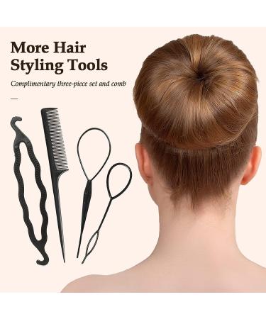 Magic Hair Bun Maker Donut 2 PCS - French Twist Styling Tool with Hair Accessories for Women, Kids, and Short Thin Hair - Blonde - Buy Online on GoSupps.com