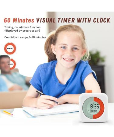EooCoo Visueller Timer - White | International Shipping Available - Perfect for Home & Office Use - Buy Online on GoSupps.com
