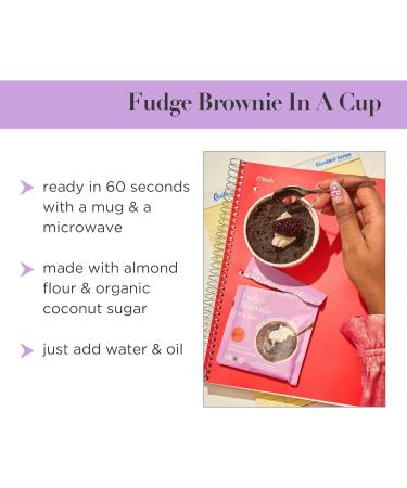 Stellar Eats Instant Treat in a Cup | Single-Serve Treat with 7g Protein | Grain-Free Gluten-Free Dairy-Free Plant-Based Paleo-Friendly | Ready in 1-2 Minutes | Made with 7 Real Ingredients | Non-GMO Kosher (Fudge Brownie 8 Pack) - Buy Online on GoSupps.com