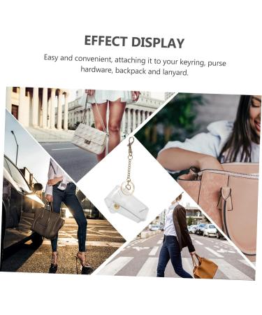 GALPADA 3 Pcs Transparent Lipstick Case | Fashion Leather Keyring & Key Chain | Elegant Lipstick Cover | Creative Keychain for Makeup Lovers - Buy Internationally - Buy Online on GoSupps.com