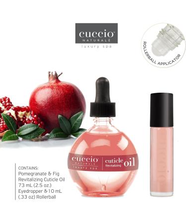 Cuccio Naturale Revitalizing Cuticle Oil Duo Pack Pomegranate & Fig- 75ml and 10ml Roll-on Pomegranate 85 ml (Pack of 1) - Buy Online on GoSupps.com