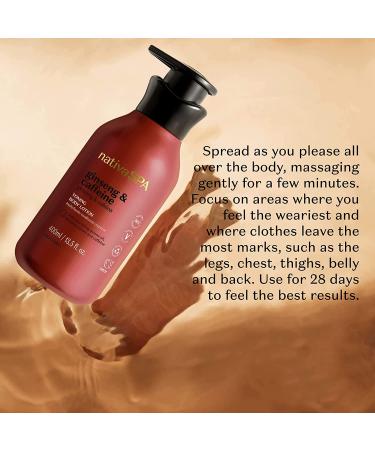 Nativa SPA Ginseng & Caffeine Toning Body Lotion - 13.5 Ounce - Moisturizer with Quinoa Drops for Hydration - Buy Online on GoSupps.com