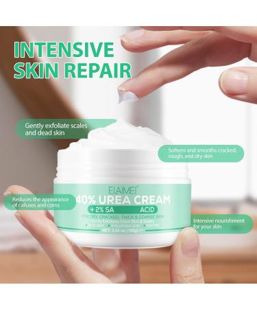 40% Urea Cream for Feet Urea Foot Cream Cracked Heel Repair Cream For Feet and Hand with Hyaluronic Acid Tea Tree and Aloe Vera for Foot Peel Deep Moisturizing Callus Remover and Soften - Buy Online on GoSupps.com