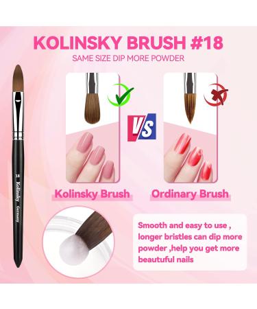 Acrylic Nail Kit for Beginners - Clear Acrylic Powder EMA Liquid Monomer Kolinsky Brush & Nail Glue for Nail Extensions & Rhinestone Art - Buy Online on GoSupps.com