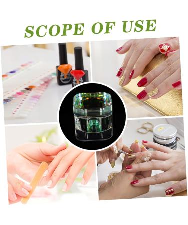 DRESSOOS Nail Art Brush Cup Glass Nail Cup Manicure Art Dish Dappen Dish Bowl Liquid Powder Container Glass Dappen Cup Nail Polish Remover Dish Thicken Crystal Glass Manicure Tools 5.70X5.40X5.40CM As Shown - Buy Online on GoSupps.com