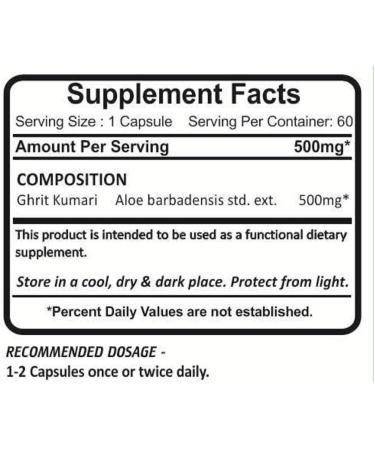 Planet Ayurveda Aloe Vitals 500 Mg Veg Capsules 2 Bottles - Buy Online on GoSupps.com