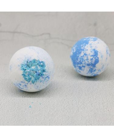 Peppermint Marine Oil Blue Bubble Bath Ball - Nourishing Skin Care with Loofah Sponge Handle - Moisturizing Coarse Ball for Clean & Refreshed Skin - Buy Online on GoSupps.com