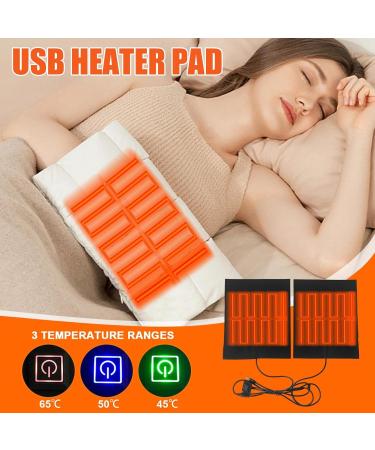 Teksome Silicone Heating Pillows - Waterproof USB Heated Seat Cushion with 3 Adjustable Temperatures for Cold Weather - Shop Internationally! - Buy Online on GoSupps.com