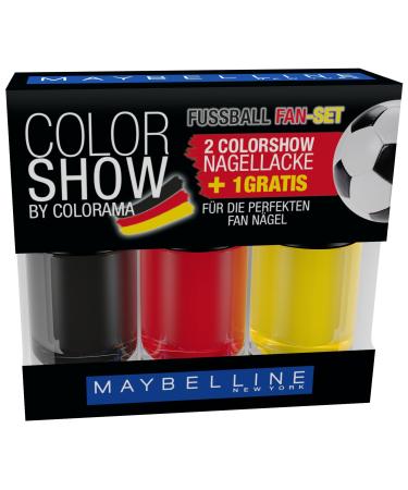 Maybelline New York Color Show Football Fan Set Germany 1 pack (1 x 3 pieces)
