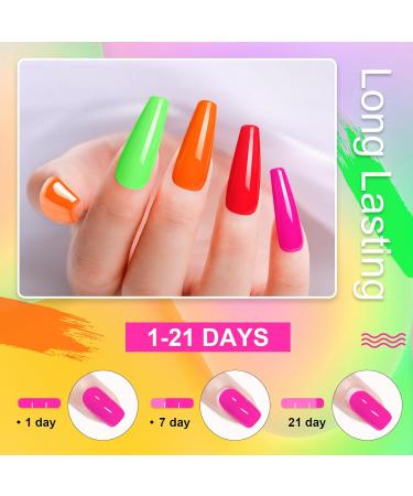 INPING Neon Gel Nail Polish Set - 10 Vibrant Colors for DIY Nail Art - UV/LED Soak Off Varnish - Spring/Summer Collection - 8ml - Buy Online on GoSupps.com