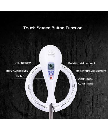 Salon Orbiting Hair Dryer Heater 950W Intelligent Control Wall Mounted Hair Salon Stereotype Accelerator Adjustable Timer & Temperature Multifunctional Hanging Hair Iron - Buy Online on GoSupps.com