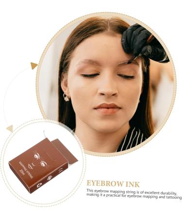 Hemoton Microblading Eyebrow Ink 1 Box String Ruler Ink Brow Mapping Supplies Eyebrow Drawing Aids Draw a Line Tool Brow Liner 6.10X4.60X1.80CM Light Brown - Buy Online on GoSupps.com
