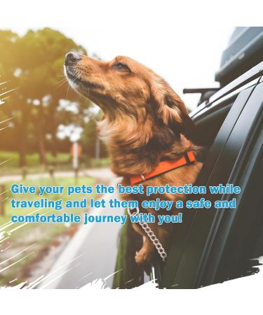 EfuturTime Bite-Resistant Dog Leash 85cm | Durable Car Seat Belt for Dogs & Cats | Stainless Steel 304 | Perfect for Small & Large Pets - Buy Online on GoSupps.com