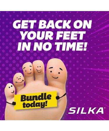 Silka Emergency Foot Care Kit - Max Strength Antifungal Liquid Odor-Fighting Powder & Cream for Athlete's Foot Jock Itch & Ringworm - Complete Healthy Feet Solution - Buy Online on GoSupps.com