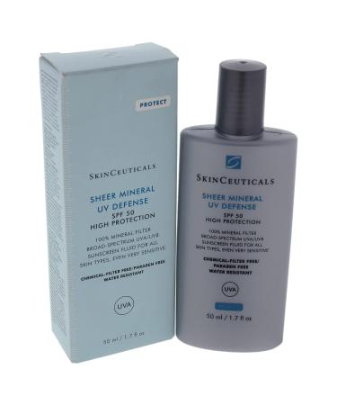 Skinceuticals Protect Sheer Mineral UV Defense SPF 50 - Lightweight Sunscreen for All Skin Types (50ml) - Shop Internationally - Buy Online on GoSupps.com