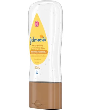 Johnson's Baby Oil Gel Moisturizing Baby Massage Mineral Oil Enriched with Shea & Cocoa Butter Dry Skin Relief for Babies Kids & Adults Nourishing & Gentle on Delicate Skin 192ml Shea and Cocoa Butter - Buy Online on GoSupps.com