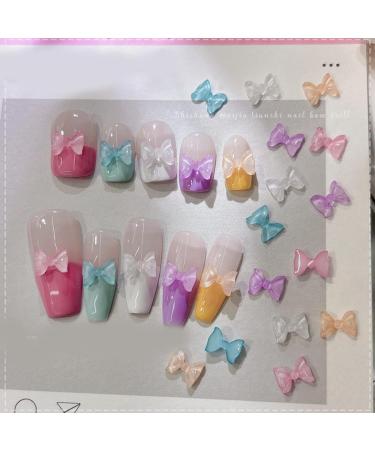 50x bowknot nail art 3d nail nail decoration jewelry supplies for acrylic nails 50x bowknot nail art 3d nail art nail art decoration for girls  - Buy Online on GoSupps.com