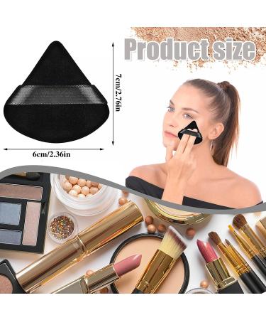 Pimoys 9-Piece Triangle Powder Puff Set - Soft Velour Makeup Sponges for Flawless Foundation Application - Black - Buy Online on GoSupps.com