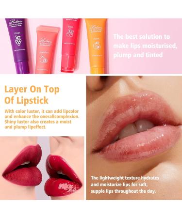 KYDA Peach Lip Gloss Balm | Moisturizing & Hydrating Lip Care for Dry Cracked Lips | Glossy Finish Tint - Buy Online on GoSupps.com