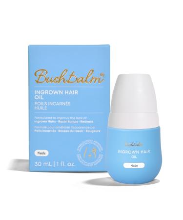 Bushbalm Huile de traitement pour cheveux incarn s Nude - Pr vient les poils incarn s aide soulager les bosses sous les aisselles apaise les br lures du rasoir et les rougeurs et irritations
