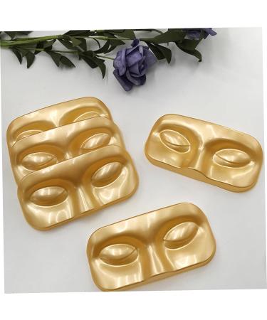 10Pcs Face-Shaped Eyelash Trays - Portable PVC Packaging Box for False Eyelashes | Gold Lash Holder - Buy Online on GoSupps.com