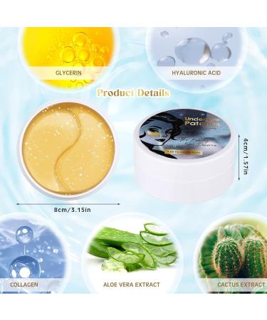 30 Pairs Under Eye Patches - Gold Eye Gel Masks for Dark Circles Puffiness & Wrinkles | Perfect Skin Care Gift for Women & Girls - Buy Online on GoSupps.com