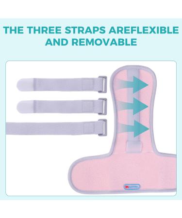 Adjustable Metacarpal Splint Brace - Two Finger Straightener for Right & Left Hand (Pink) - Shop Now for International Shipping - Buy Online on GoSupps.com