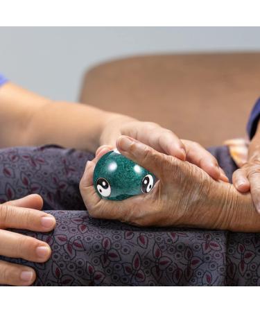 Gleavi 2-in-1 Health Massage Balls - Chinese Cloisonn Baoding Balls for Stress Relief & Wellness - Buy Online on GoSupps.com