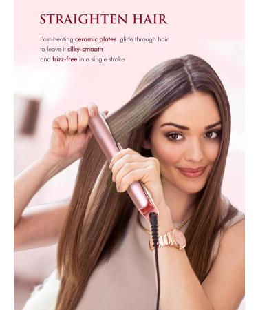 LANDOT 2 in 1 Hair Straightener & Curling Iron - Pro Flat Iron & Curler Combo for Waves & Straight Styles - International Shipping available - Buy Online on GoSupps.com