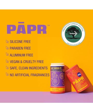 PAPR - Nature Powered Clinically Proven All Natural Deodorant in Zero Waste Paper Packaging (Yoga Flow) - Buy Online on GoSupps.com
