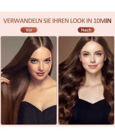 3 Barrel Curling Iron for Beach Waves - Adjustable Fast Heating Wave Iron in Rose Gold | Perfect for Long & Short Hair - Buy Online on GoSupps.com