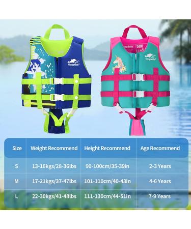 Toddler Swim Vest Floaties - Adjustable Safety Strap, Blue, 4-6 Years - Buy Online on GoSupps.com