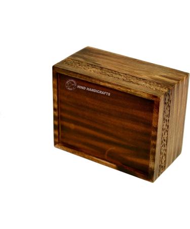 Hind Handicrafts Wooden Box Funeral Cremation Urns for Human Ashes Adult Large Rosewood Cremation Urns for Ashes Burial Urns for Columbarium (Large : 9" x 5.5" x 4.5" - 180lbs or 72kg) - Buy Online on GoSupps.com