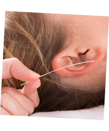 FOMIYES Ear Piercing Cleaning Line - 2 Sets of Earring Hole Cleaner Floss | Thin Cotton Thread for Ear Cleaning - 7.5x6.6cmx2pcs - Buy Online on GoSupps.com