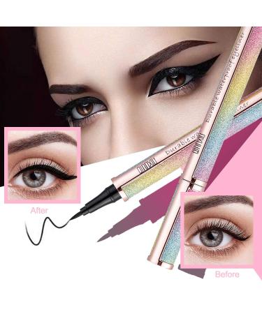 3PCS Brown 4D Silk Fiber Mascara Set - Waterproof, No Clumping, Long-Lasting - 2 in 1 Mascara, Eyeliner & Eyebrow Pencil for Natural-Looking Thickening Effect - All Day Stay - Buy Online on GoSupps.com