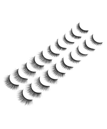 FRCOLOR 10 Pairs of False Eyelashes Decoration 3D Makeup Eyelashes Reusable Eyelashes Cosmetic Eyelashes Party Eyelashes Party Eye Decoration Cosmetics Chemical Fibre Fairy 5D