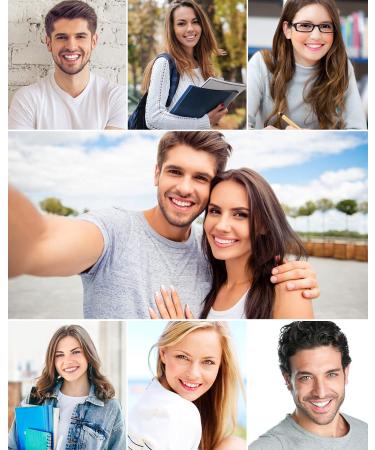 AZ Smile Teeth Whitening Gel Refill - 6 No-Sensitive Syringes, Peroxide-Free Whitener for Fast 10-Minute Results with LED Light - Buy Online on GoSupps.com