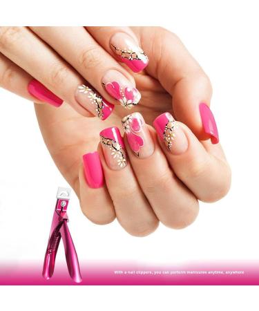 Willight Tip Cutter - Stainless Steel Nail Clipper for Salon & Home Manicure - Rose Red | Ideal for Nail Art & DIY Beauty Design - Buy Online on GoSupps.com