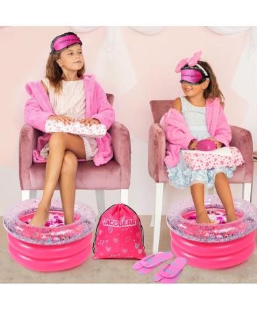 Tacobear Kid Foot Spa & Nail Art Kit | Gift for Girls Age 5-12 | Foot Soak Pool & Nail Dryer | Perfect Christmas & Birthday Presents - Buy Online on GoSupps.com