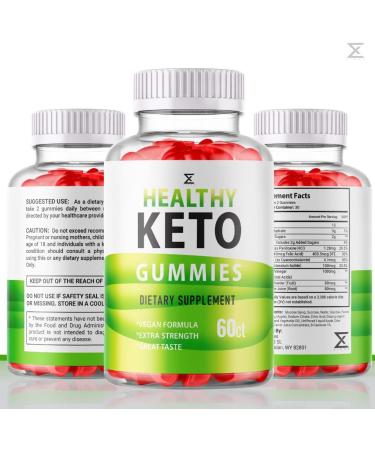 3 Pack Healthy Keto Gummies for Advanced Weight Loss - Extra Strength Gummy Supplement for Belly Fat & Shark AVC - 180 Gummies - Buy Online on GoSupps.com