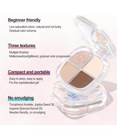 LXZJJM Matte Eyeshadow Palette Soft and Blendable Eyeshadow Makeup Palette for Natural Long-lasting Eye Makeup Looks Perfect for Beginners Neutral Shades 5.8g/0.21 oz (04#Crane Dream) - Buy Online on GoSupps.com