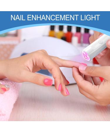 SULIVES UV Nail Lamp for Gel Nails - Rechargeable Handheld Nail Dryer with USB Plug - Smart Sensor LED UV Light for Gel Polishes and Nail Gel Strips (White) - Buy Online on GoSupps.com