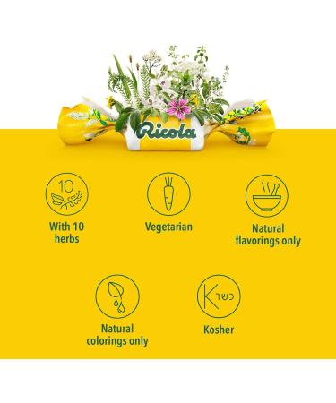 Ricola Original Herb Cough Drops - 45 Drops with Menthol for Long Lasting Relief - Swiss Natural Herbal Formula for Coughs and Sore Throats - Buy Online on GoSupps.com