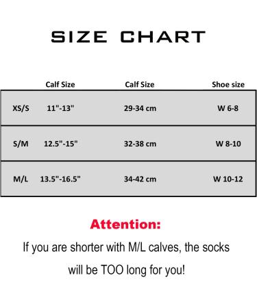 Buy SLS3 Women's Compression Support Stockings | High-Quality Graded Compression Socks for Sports | Enhance Performance & Blood Circulation - Black Purple M-L - Buy Online on GoSupps.com