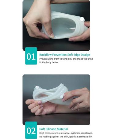 Reusable Urine Bag for Men & Women - Portable Silicone Urinal Collector for Travel & Outdoor Use | Ideal for Elderly - Buy Online on GoSupps.com