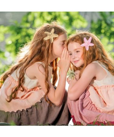 Amabro 6-Piece Sea-themed Hair Clips - Glittering Shell Accessories for Women & Girls - Buy Online on GoSupps.com