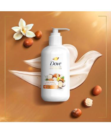Dove Advanced Care Hand Sanitizer 8 oz Pack of 4 Shea Butter & Warm Vanilla | 99.99% Effective Against Germs | Soft, Smooth Skin - Buy Online on GoSupps.com