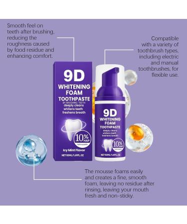 Dentifrice Mousse Blanchissant Mousse Dentaire P te Rafra chissante pour l'Haleine Renforcement des Dents Contr le de la Plaque Dentaire Am lioration de la Blancheur 1pcs - Buy Online on GoSupps.com